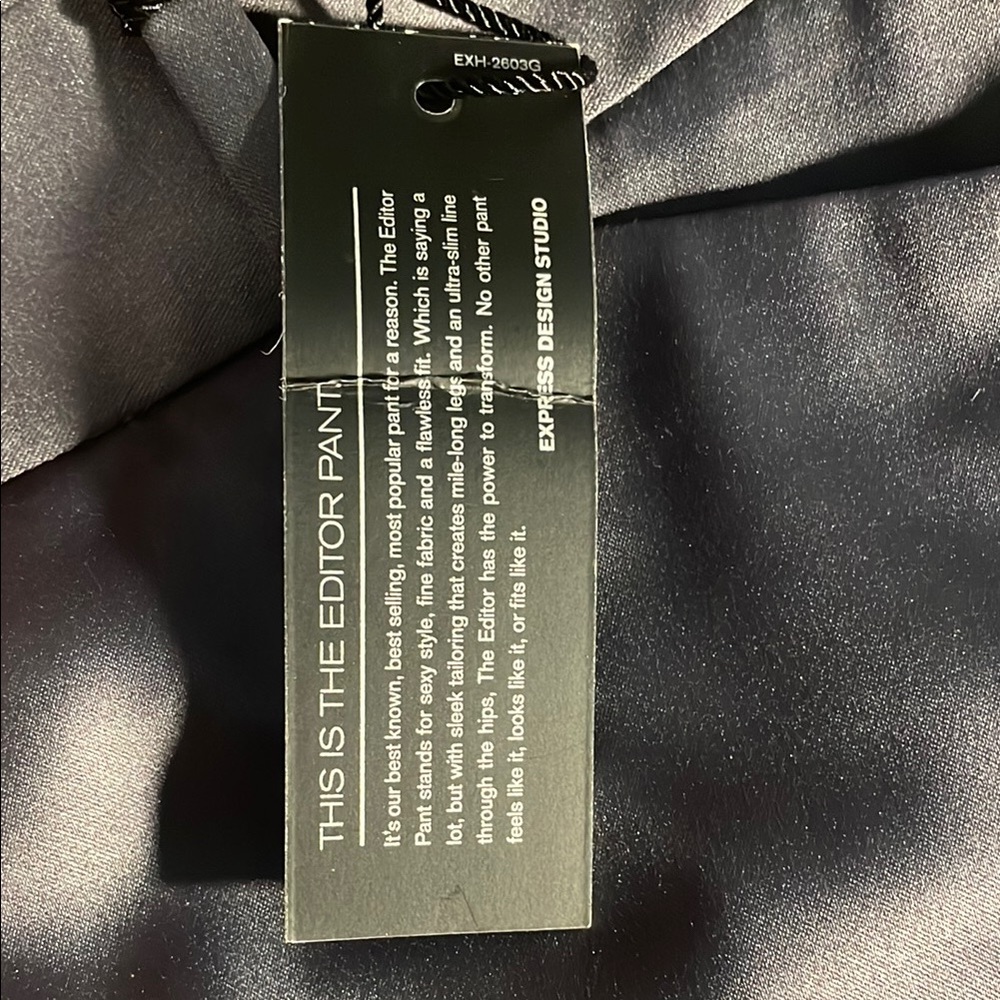Satin Gray Dress Pants NWT - Picture 6 of 8